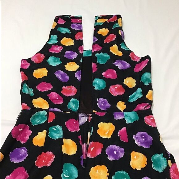 Vintage R.J Stevens by Carol Escritor Sleeveless Square Neck Romper Size 8 - Picture 7 of 14